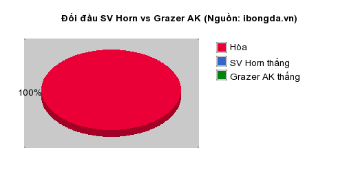 Thống kê đối đầu SV Horn vs Grazer AK