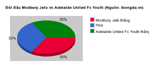 Thống kê đối đầu Modbury Jets vs Adelaide United Fc Youth
