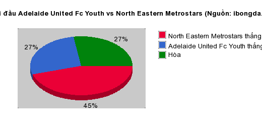 Thống kê đối đầu Adelaide United Fc Youth vs North Eastern Metrostars
