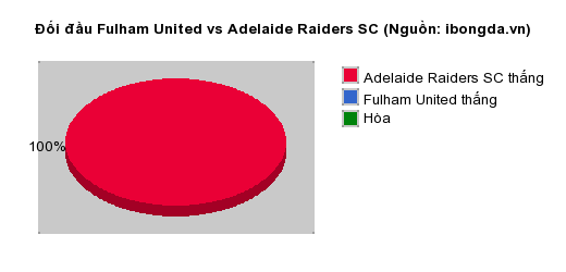 Thống kê đối đầu Fulham United vs Adelaide Raiders SC